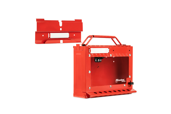 Wall-mounted group lock box