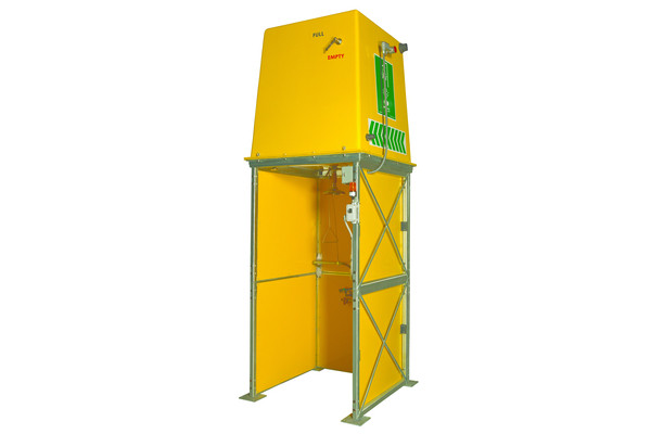 Haws overhead tank shower