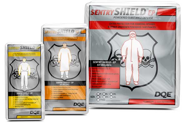 Opioid exposure protection kits